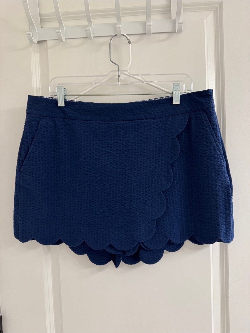 Vineyard Vines Navy Skort with Blue & White Striped Waistband